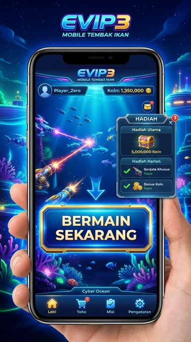 Tampilan antarmuka evip3 yang bersih dan efektif.